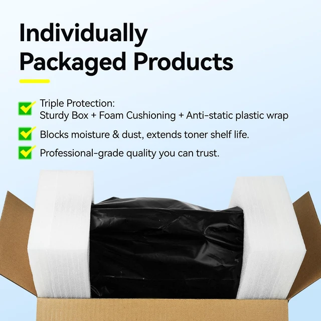 Alt view image 6 of 7 - 141A Toner Cartridge with chip (2-Pack) High Yield Compatible for HP 141A W1410A Black LaserJet Toner Cartridges use with HP Laser Jet MFP M110w M139w M140w Series