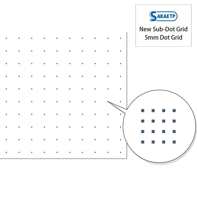 Alt view image 4 of 5 - Sakae Technical Paper Tomoe River FP Loose Sheet, A5, 5mm Dot (SR-A5P-D5W) Produced by SANZEN, 5.83 x 8.27, 100 Sheets/Pack, White, 52gsm