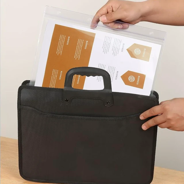 Alt view image 7 of 7 - Sheet Protectors 10 Pack 8.5" x 11" Waterproof Resealable Zip Wall Sign Holder Page Protectors Clear Photo Plastic Sleeves for Documents, Photos, and Wall Sign Display (Horizontal, 10 Pack)