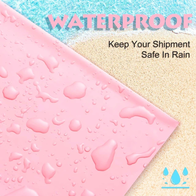 Alt view image 3 of 7 - Poly Mailers 12x15.5 Inch Light Pink 100 Pack Medium Shipping Bags #5 Strong Thick Mailing Envelopes Self Sealing Adhesive Waterproof and Tear Proof Boutique Packaging Postal for Clothing