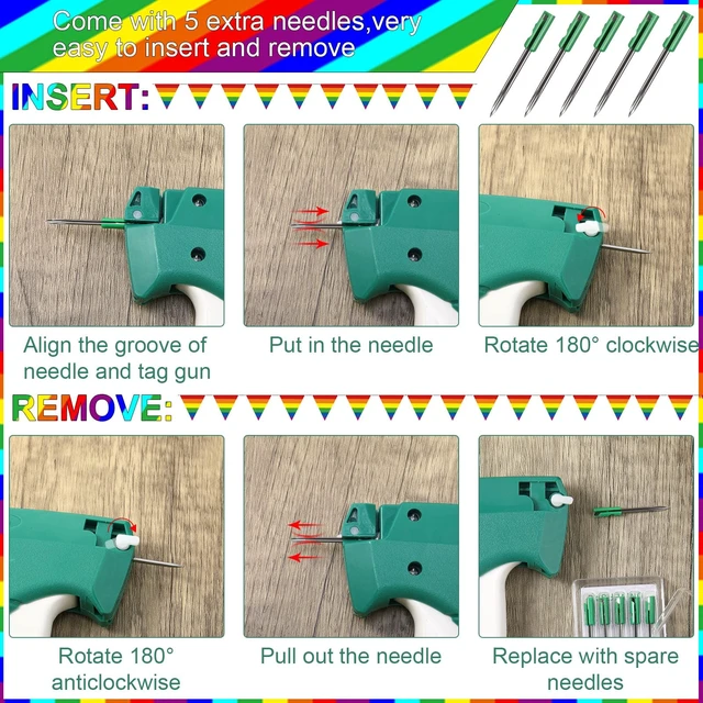 Alt view image 2 of 7 - 3576 Pcs Stitch Gun for Clothes, Tagging Gun, Colorful