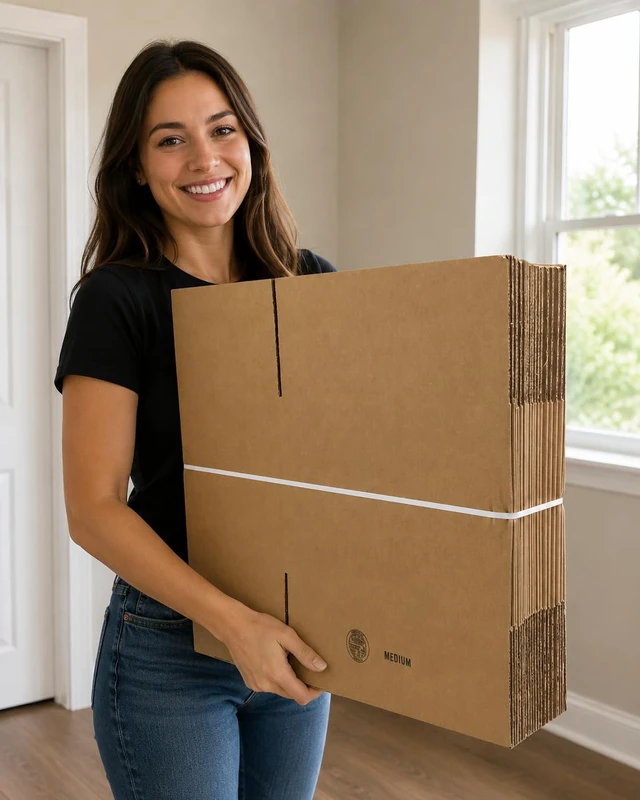 Alt view image 5 of 6 - Medium Moving Boxes 18"L x 14"W x 12"H 20-Pack Corrugated Cardboard Box for Shipping, Mailing, Packing, Packaging and Storage
