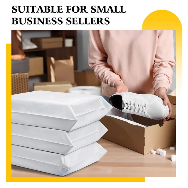 Alt view image 2 of 7 - 25Pcs Poly Mailers 17.7x22 Inch Large Shipping Bags for Clothes Strong Self Adhesive Mailers Poly Bags Shipping Envelopes, Waterproof Mailing Envelopes for Packaging Clothing Shoe Box White
