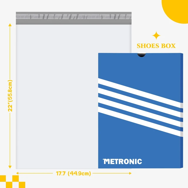 Alt view image 4 of 7 - 25Pcs Poly Mailers 17.7x22 Inch Large Shipping Bags for Clothes Strong Self Adhesive Mailers Poly Bags Shipping Envelopes, Waterproof Mailing Envelopes for Packaging Clothing Shoe Box White