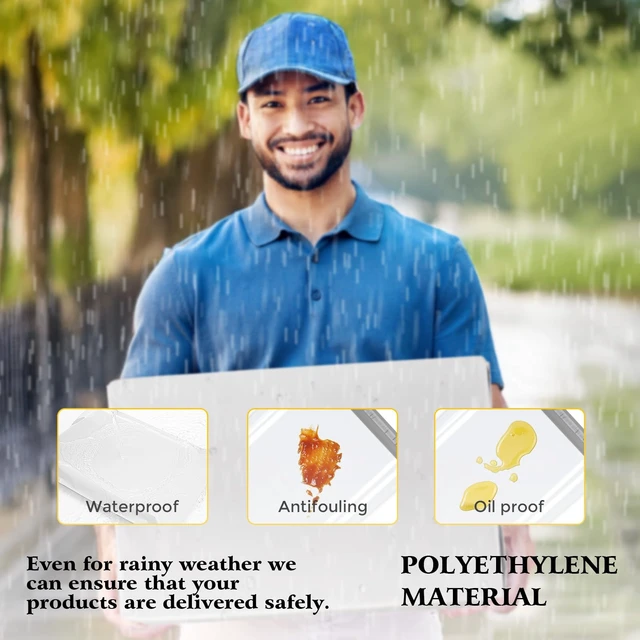 Alt view image 5 of 7 - 25Pcs Poly Mailers 17.7x22 Inch Large Shipping Bags for Clothes Strong Self Adhesive Mailers Poly Bags Shipping Envelopes, Waterproof Mailing Envelopes for Packaging Clothing Shoe Box White