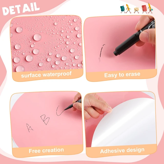 Alt view image 4 of 7 - 24 Pack Colorful Dry Erase Dots Circle Spot for Classroom, Candy Colors 10.5 Inch, Table Removable Vinyl Desktop Stickers Spots Wall Decals, for 100th Day of School Teacher Students Home