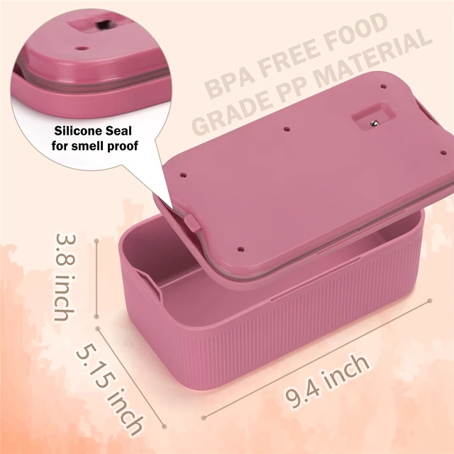 Alt view image 2 of 7 - Lockable Storage Box,Medicine Lock Box Travel Case,Refrigerator Bin Container for Food,Medicines,Snacks,Locking Mobile Cell Phone Device Jail,Lockbox for Office,Home,School,Father Gift (Berry Small)
