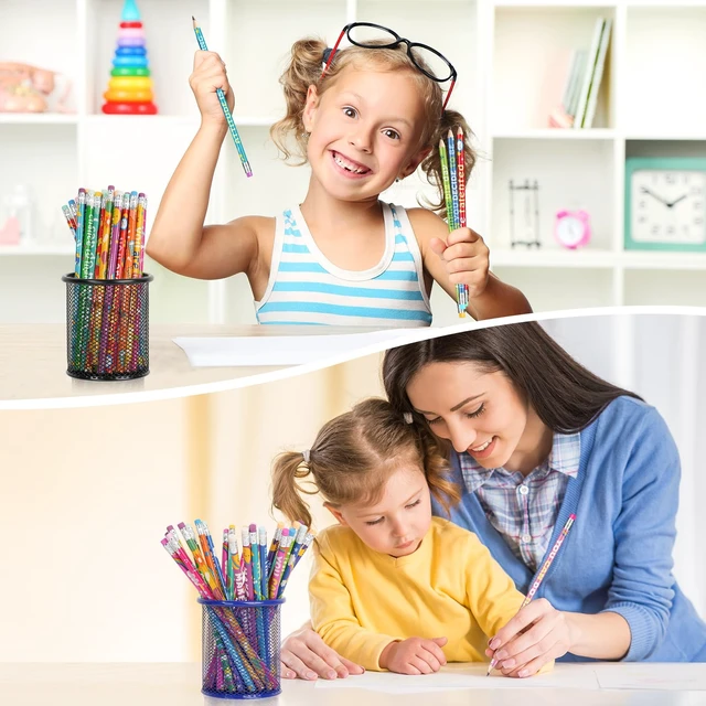 Alt view image 6 of 7 - 200 Pcs Motivational Pencils Bulk, Rainbow Inspirational School Pencils for Classroom, Cute Pencil with Encourage Positive Sayings, Back to School Supplies for Kids Student Teacher Classroom Reward