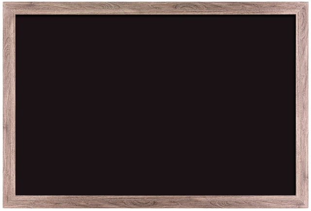 Main image of Magnetic Chalkboard, 24" x 36", Rustic Wood Frame, Premium Matte Surface