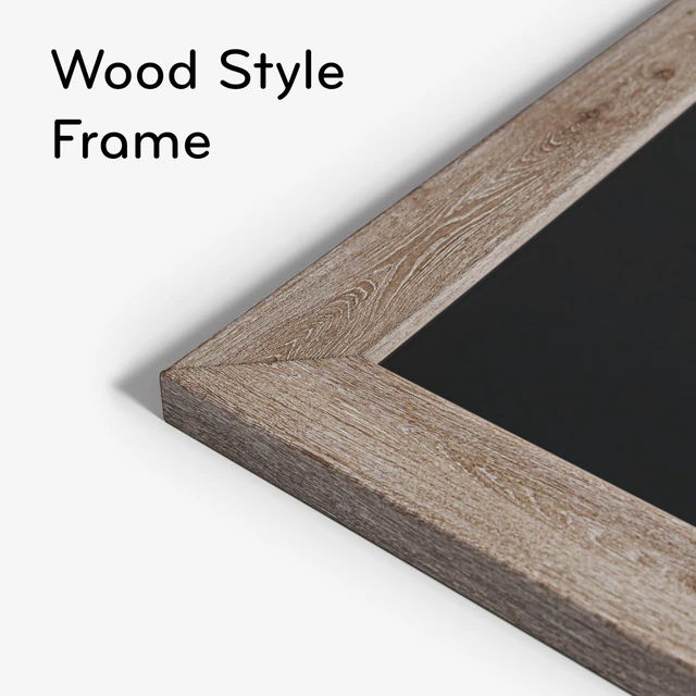Alt view image 3 of 6 - Magnetic Chalkboard, 24" x 36", Rustic Wood Frame, Premium Matte Surface