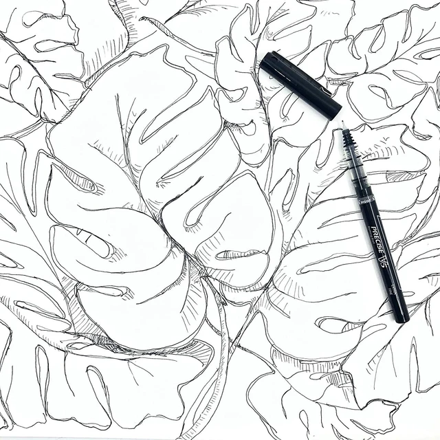 Alt view image 6 of 6 - Precise V5 Rolling Ball Pen Extra Fine Point 0.5mm, 5 Black and 5 Blue Liquid Ink Rollerball Pens. pack of 10