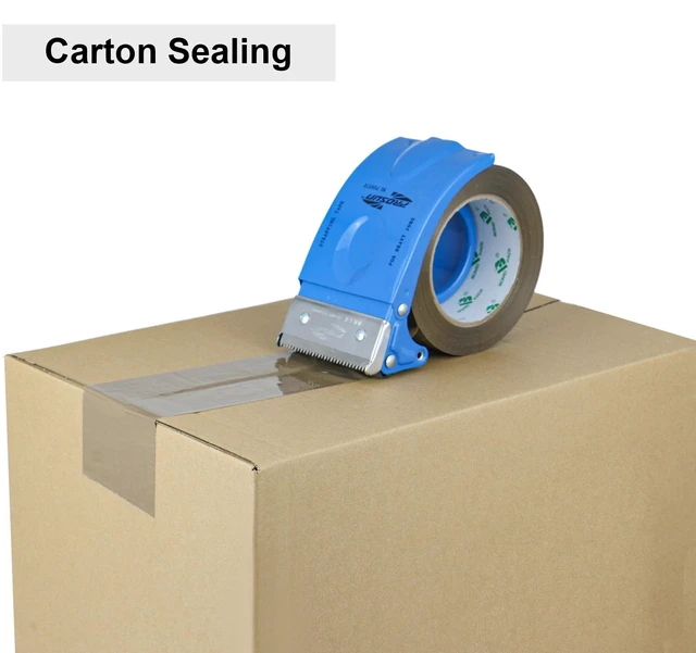Alt view image 4 of 7 - 3inch Brown Packing Tape, 12 Refills Rolls Wide Packaging Tape for Moving, Shipping and Storage, 2.4 Mil x 110 Yards