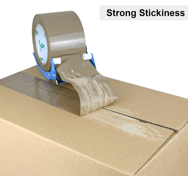 Alt view image 5 of 7 - 3inch Brown Packing Tape, 12 Refills Rolls Wide Packaging Tape for Moving, Shipping and Storage, 2.4 Mil x 110 Yards