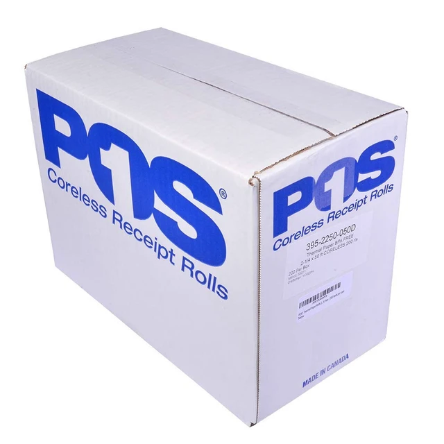 Alt view image 3 of 4 - 2 1/4 x 50 ft 200 Rolls CORELESS BPA Free BPS Free Thermal Paper Rolls debit & credit