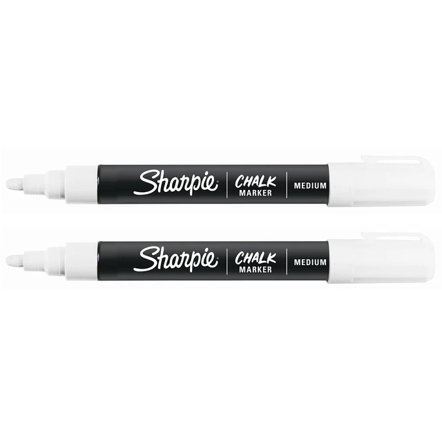 Alt view image 6 of 7 - Chalk Marker, Wet Erase Markers, White, 2 Count (Pack of 2)