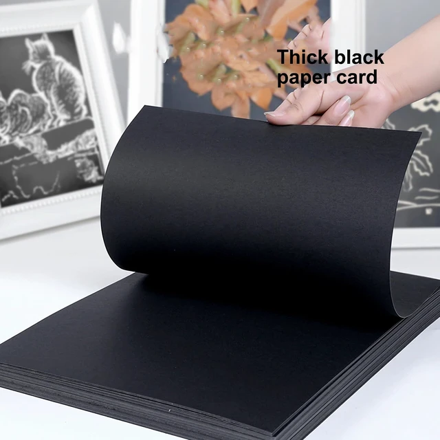 Alt view image 2 of 7 - 24×36 Large Poster Board 30pcs Black Poster Paper Poster Board Bulk suitable for DIY, Crafts, Signs Project Presentations, Drawing and School Supplies,250GSM Thickness Blank Posterboard