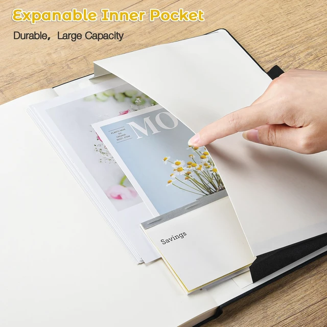 Alt view image 4 of 6 - Blank Notebook Hardcover Sketchbook, 8.5" x 11" Blank Journal, Thick Paper Large Thick Paper Sketchbook for Drawing Art, Unlined Notebook Journal for Women Men, A4 Leather Sketchbook, Lay Flat, Yellow
