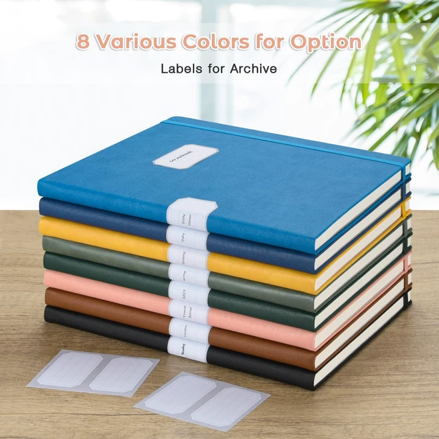 Alt view image 6 of 6 - Blank Notebook Hardcover Sketchbook, 8.5" x 11" Blank Journal, Thick Paper Large Thick Paper Sketchbook for Drawing Art, Unlined Notebook Journal for Women Men, A4 Leather Sketchbook, Lay Flat, Pink