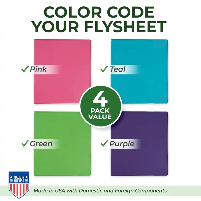 Alt view image 5 of 7 - BioBinder 3 Inch (4-Pack) - Durable Plant-Based 3 Ring View Binder, USDA Certified Biobased, Customizable Nonstick Cover & Spine - 550 Sheet Capacity, Letter Size School Office Organizer