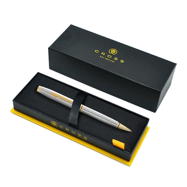 Alt view image 2 of 7 - Coventry Polished Chrome, Gold-Tone Ballpoint Pen, Black Ink Refillable Ballpoint Pen for Smooth Writing, Professional Elegant Accessory, Long-Lasting Use, Desk Essential, Medium Point