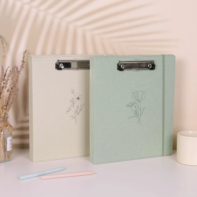 Alt view image 3 of 6 - Clipboard Binder with Dividers,1 Inch 3 Ring Binder with Clipboard on Front for Organizer, Clipboard Folder with Pocket, Labels Office Supplies Beige