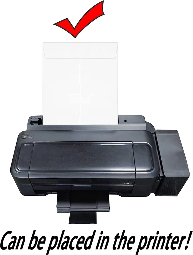 Alt view image 4 of 7 - 120 PCS 6x9 inches Security Catalog Envelopes Printable Self Seal Envelopes, Anti Tear White Envelopes for Invitation Cards, Pictures, Photos, Documents