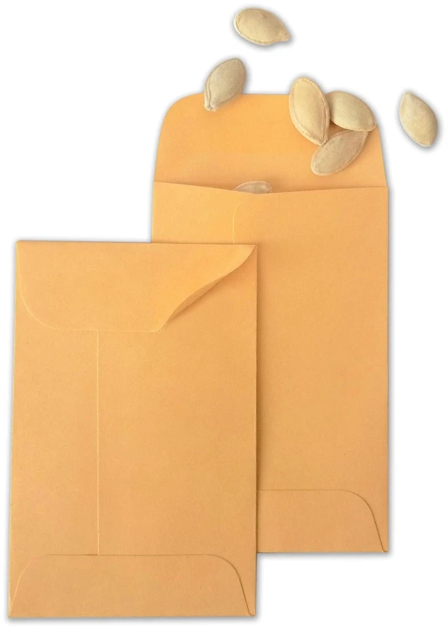 Alt view image 5 of 7 - 200PCS #3 Coin Envelopes 2.5x4.25 inches Brown Kraft Envelopes Classic Small Parts Gummed Flap for Coins, Cash, Credit Cards, Seeds