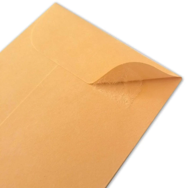 Alt view image 7 of 7 - 200PCS #3 Coin Envelopes 2.5x4.25 inches Brown Kraft Envelopes Classic Small Parts Gummed Flap for Coins, Cash, Credit Cards, Seeds