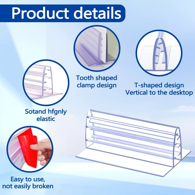Alt view image 4 of 7 - 100 Pcs Sign Holder, Adhesive Base Sign Holders Multiple Uses for Counters, Warehouses, Base Holders with Strong Adhesive (1.6 * 3in)