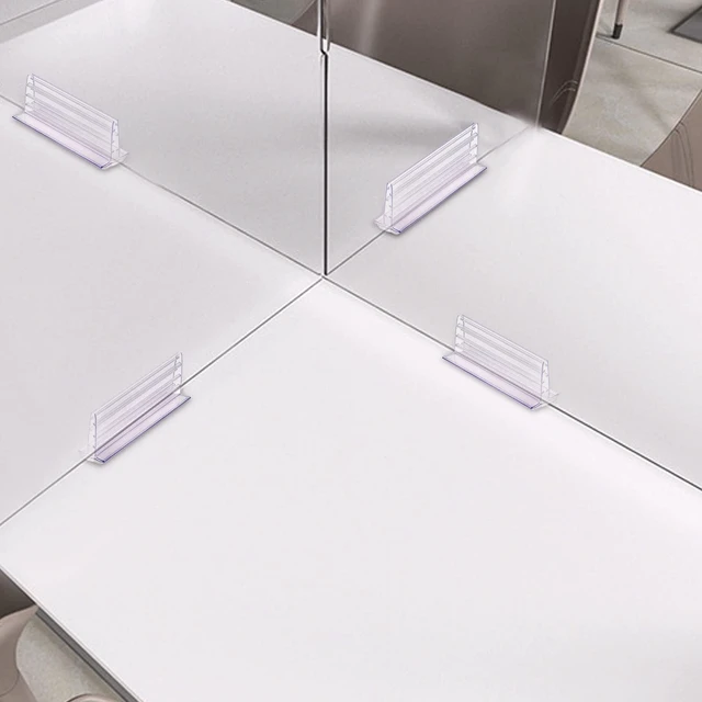 Alt view image 5 of 7 - 100 Pcs Sign Holder, Adhesive Base Sign Holders Multiple Uses for Counters, Warehouses, Base Holders with Strong Adhesive (1.6 * 3in)