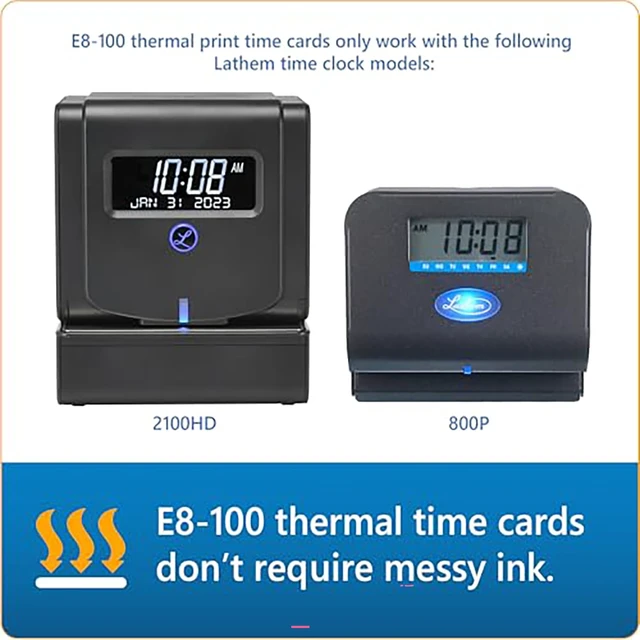 Alt view image 2 of 5 - Weekly Employee Time Card Pack, 100 Count (E8-100) (Pack of 2)
