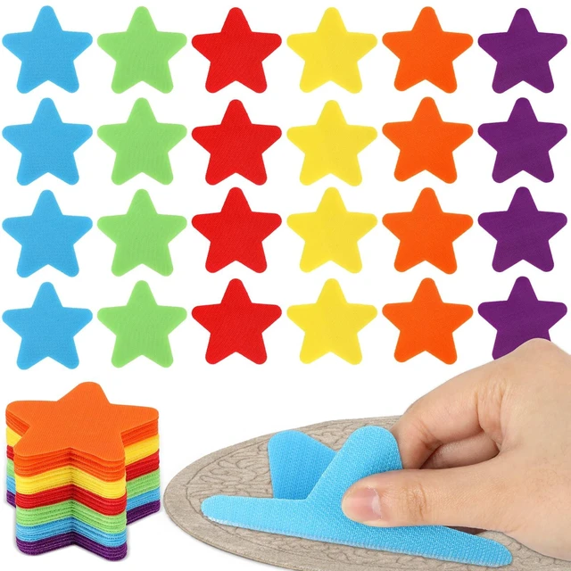 Main image of 48Pcs Star Carpet Spots for Classroom Seat Position Dots Removable Floor Makers for School Rug Decoration Multicolor Sitting Marks for Preschool Elementary Kindergarten Teachers Supplies