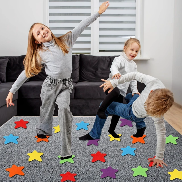 Alt view image 4 of 7 - 48Pcs Star Carpet Spots for Classroom Seat Position Dots Removable Floor Makers for School Rug Decoration Multicolor Sitting Marks for Preschool Elementary Kindergarten Teachers Supplies