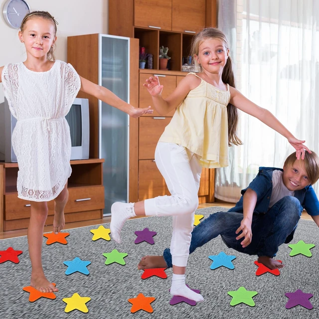 Alt view image 7 of 7 - 48Pcs Star Carpet Spots for Classroom Seat Position Dots Removable Floor Makers for School Rug Decoration Multicolor Sitting Marks for Preschool Elementary Kindergarten Teachers Supplies