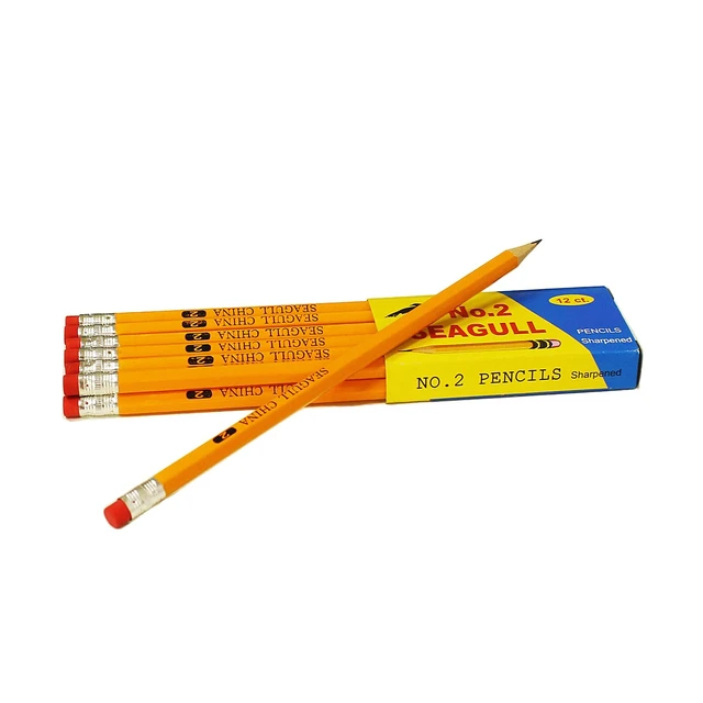 Alt view image 2 of 2 - 576 Count Pre-Sharpened #2 HB Pencils with Erasers Wood-Cased Number 2 Pencils Bulk Pack of 4 Boxes (144 Each), School Teacher Supplies, Writing, Drawing, Sketching, Exams