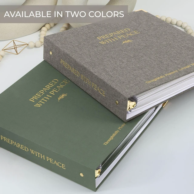 Alt view image 6 of 7 - Thoughtful End-of-Life Planner Binder - Organizer for Final Wishes & Estate Complete and Easy to Use for Peaceful Preparation and Death Planning - All Your Essential Emergency Documents in One Place