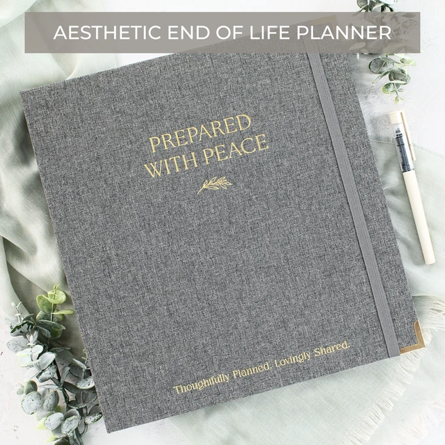 Alt view image 7 of 7 - Thoughtful End-of-Life Planner Binder - Organizer for Final Wishes & Estate Complete and Easy to Use for Peaceful Preparation and Death Planning - All Your Essential Emergency Documents in One Place