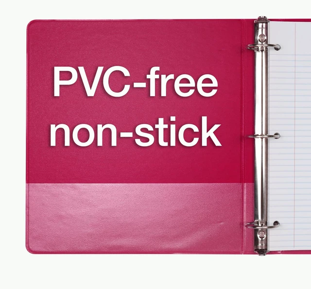 Alt view image 6 of 7 - 3 Ring Binders, Binders for School and Office, Durable 1.5 Inch, Round Rings, Holds 350 Sheets, ClearVue Presentation View, Non-Stick, Assorted Colors, 4 Pack (1017673)