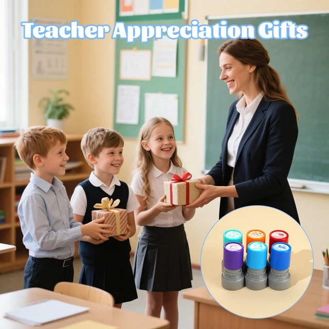 Alt view image 5 of 7 - 6Pcs Animal Teacher Stamps for Classroom, New Teacher Appreciation Gifts Self Inking Grading Stamps Set, Motivational Reward Stamps, Preschool Essentials for Elementary, Homeschool
