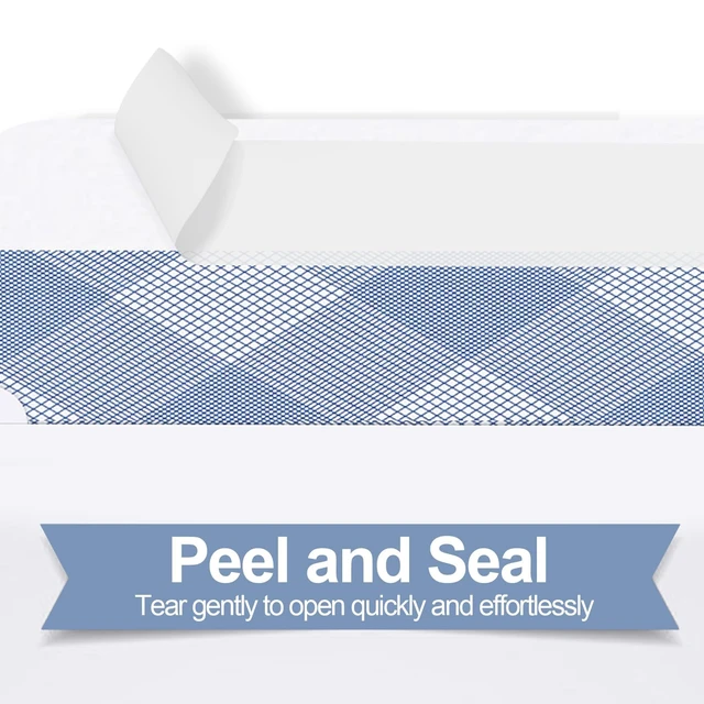 Alt view image 4 of 7 - 1000 Pack #10 Single Window Self-Seal Envelopes, Security Tinted Size 4 1/8 X 9 1/2 Inch, For QuickBooks Invoices, Business Statements and Computer Printed Checks, 24 LB Paper