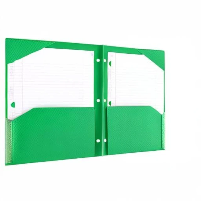 Alt view image 6 of 6 - DuraShield Antimicrobial 2 Pocket Stay-Put Plastic Folders, 4 Pack, Holds 11" x 8-1/2", Color May Vary (330010)