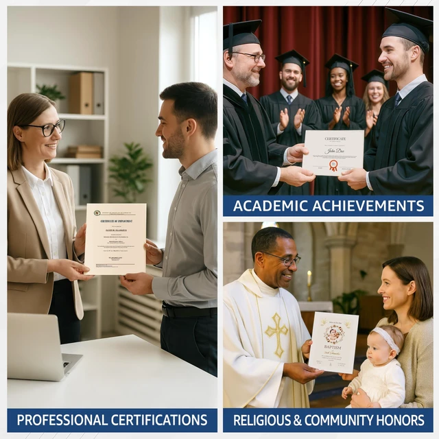 Alt view image 6 of 7 - 100 Certificate Paper 8.5 x 11 for Printing - Blank Certificate Papers for Award Certificates & Diploma Paper - Premium White Award Papers Cardstock for Awards & Certificates Graduation