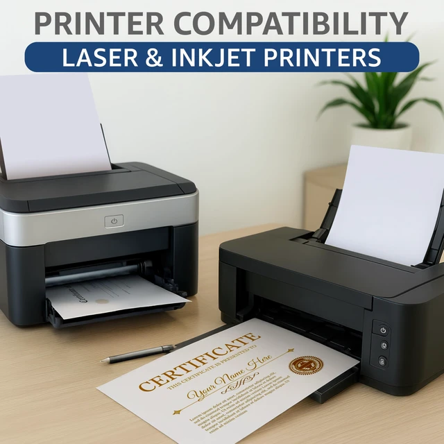 Alt view image 4 of 7 - 100 Certificate Paper 8.5 x 11 for Printing - Blank Certificate Papers for Award Certificates & Diploma Paper - Premium White Award Papers Cardstock for Awards & Certificates Graduation