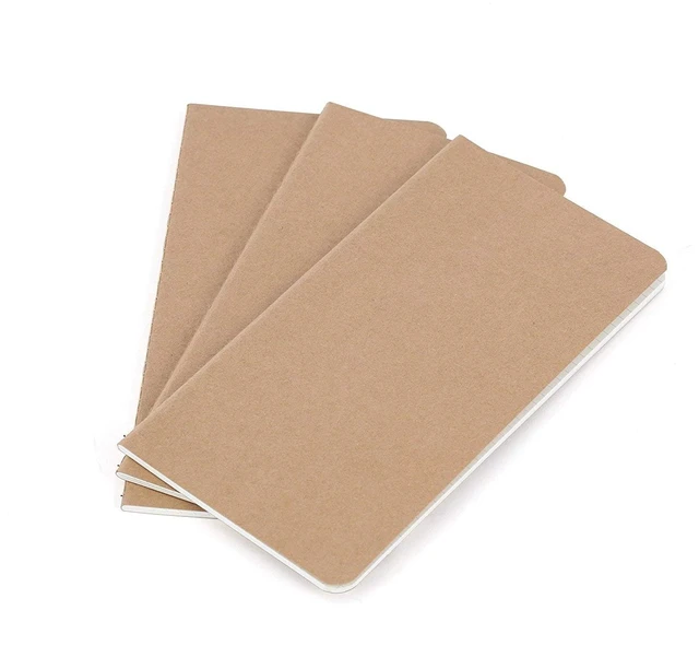 Main image of Dotted Regular Size Travelers Notebook Inserts 4.25" x 8.25" (11 x 21cm) 100 GSM Paper 3 Hand-sewn Booklets/180 Pages Travelers Notebook Refills for Journals, Diaries, Planners