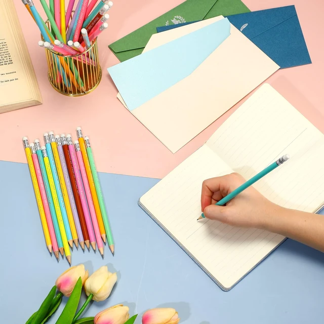 Alt view image 4 of 7 - 240 Pcs Inspirational Pencil #2 HB Pre Sharpened with Eraser, Pastel Bulk Motivational Pencils for Kids Classroom Rewards, Back to School Teacher Gifts to Students, Positive Supplies