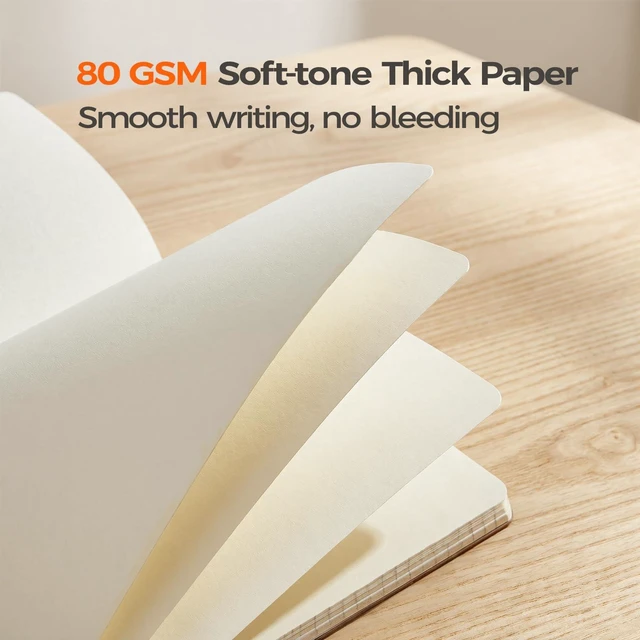 Alt view image 3 of 7 - 24 Pack Blank Kraft Notebooks A5, Bulk Unlined Composition Journals 80gsm Paper, 60 Pages, 8.3x5.5 Inches Softcover For Classroom, Teacher & Students