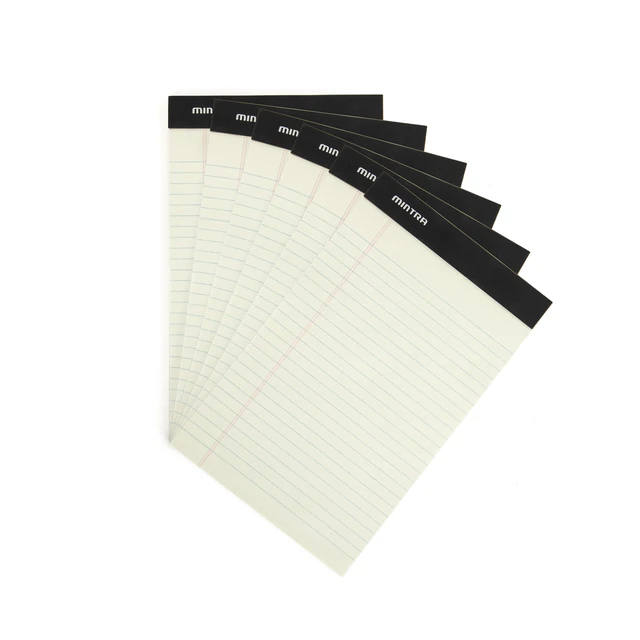 Alt view image 6 of 6 - Legal Pads, ((Basic 6pk - (Green Paper) (5in x 8in (Narrow Ruled), 6pk (Green Tint))
