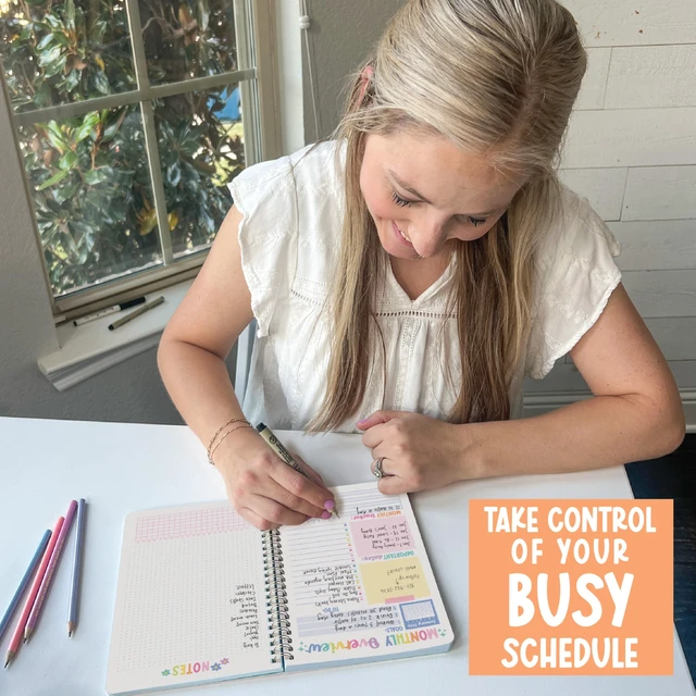 Alt view image 5 of 7 - 2026-2027 Monthly Planner Notebook - 2 Year Monthly Planner 2026-2027 Month Calendar Planners from Jan 2026 to Dec 2027, 26-27 Academic Planners, Cute Planning Supplies for Home & Office