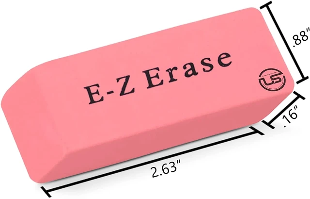 Alt view image 3 of 7 - Pink Erasers, 60 Count Rectangular Eraser Bulk Pack, Latex Free Pink Pearl Erasers for School Supplies, Art and Office