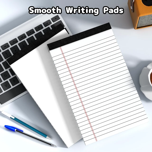 Alt view image 6 of 7 - 12pcs Legal Pads 5x8 White Note Pads Small Notepads College Ruled Lined Paper Pad 5x8, Portable Note Pads, Small Writing Pads for Meeting Notes, To-Do Lists & Office Work, 30 Sheets/Pack